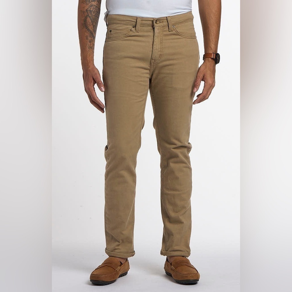DEVIL-DOG MEN’S KHAKI SLIM STRAIGHT JEANS SZ 32x32- NWT